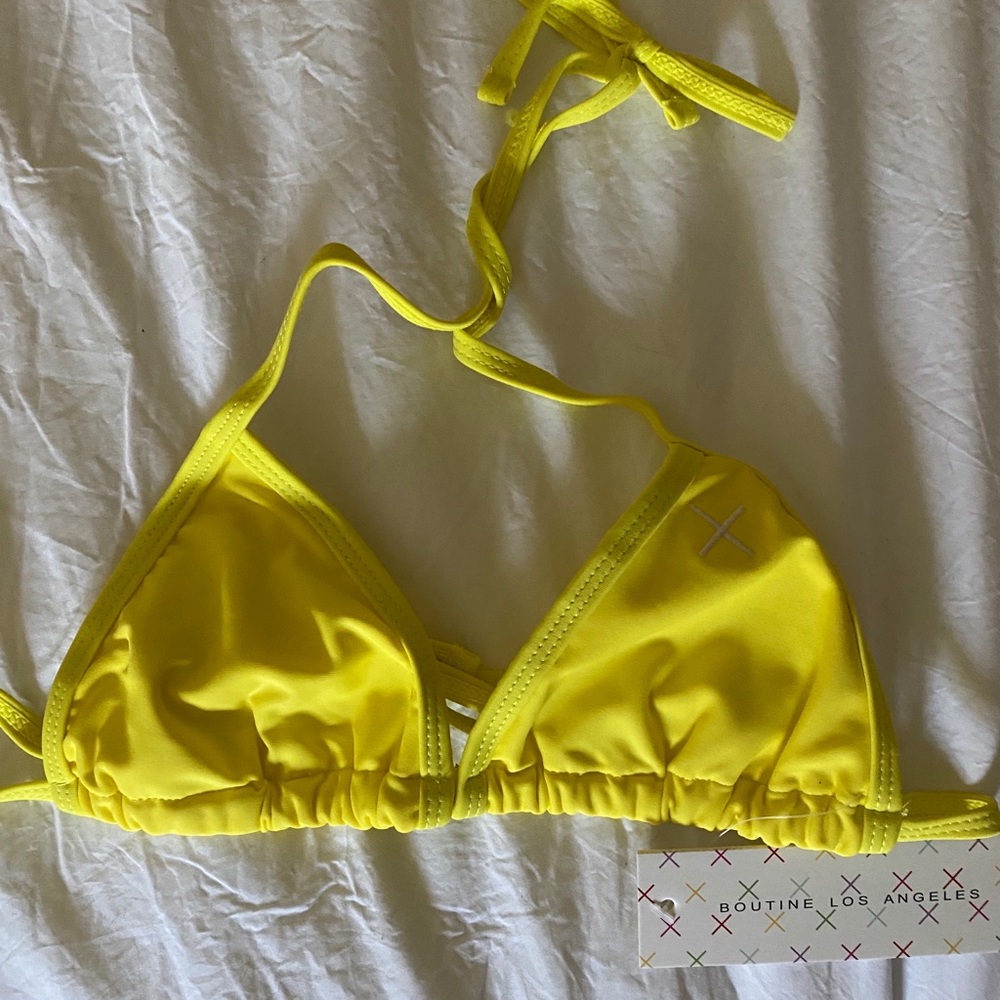 Boutine LA Tie Bikini Top in Pear